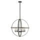 preview thumbnail 1 of 0, Kirkland 6 Light Pendant in Ashen Barnboard