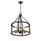 preview thumbnail 2 of 0, Kirkland 5 Light Pendant in Rustic Mahogany