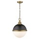 preview thumbnail 1 of 0, Peyton 2 Light Pendant in Matte Black + Factory Bronze