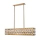 preview thumbnail 1 of 1, Dealey 7 Light Chandelier in Heirloom Brass