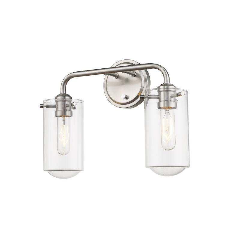 Delaney 2 Light Vanity in Brushed Nickel - Silver - Brushed Nickel