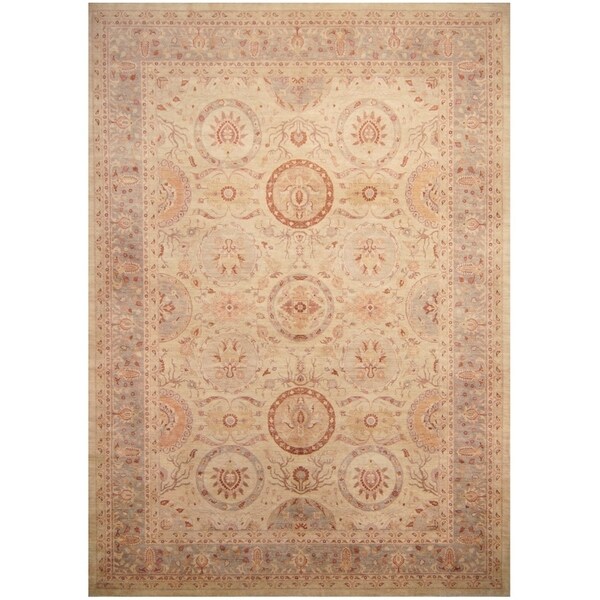 Handmade One-of-a-Kind Vegetable Dye Khotan Wool Rug (Afghanistan) - 9'10 x 13'9