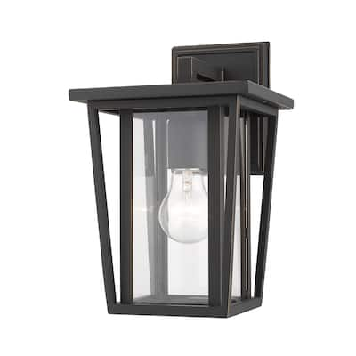 Seoul 1 Light Outdoor Wall Sconce in Oil Rubbed Bronze