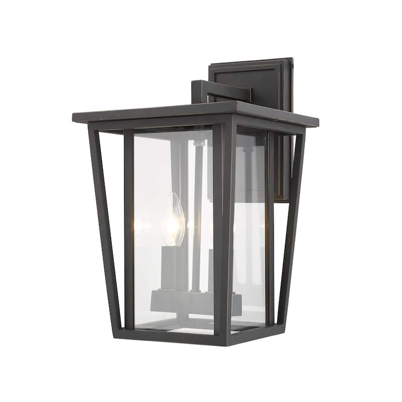 Seoul 2 Light Outdoor Wall Sconce in Oil Rubbed Bronze - Oil Rubbed Bronze