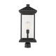 preview thumbnail 1 of 0, Portland 1 Light Outdoor Post Mount Fixture in Black