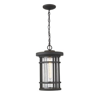Jordan 1 Light Outdoor Chain Mount Ceiling Fixture in Oil Rubbed Bronze