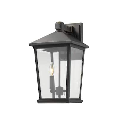 Beacon 2 Light Outdoor Wall Sconce in Oil Rubbed Bronze