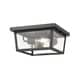 Beacon 3 Light Outdoor Flush Ceiling Mount Fixture In Oil Rubbed Bronze 