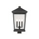 preview thumbnail 2 of 0, Beacon 3 Light Outdoor Post Mount Fixture in Oil Rubbed Bronze - Brown