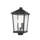 preview thumbnail 1 of 0, Beacon 3 Light Outdoor Post Mount Fixture in Oil Rubbed Bronze - Brown