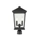 preview thumbnail 1 of 0, Beacon 2 Light Outdoor Post Mount Fixture in Oil Rubbed Bronze - Brown