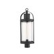 preview thumbnail 2 of 0, Roundhouse 1 Light Outdoor Post Mount Fixture in Black
