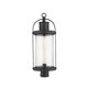 preview thumbnail 1 of 0, Roundhouse 1 Light Outdoor Post Mount Fixture in Black