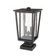 preview thumbnail 2 of 0, Seoul 2 Light Outdoor Pier Mounted Fixture in Oil Rubbed Bronze - Brown