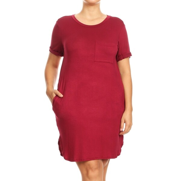 plus size dress with pockets and sleeves