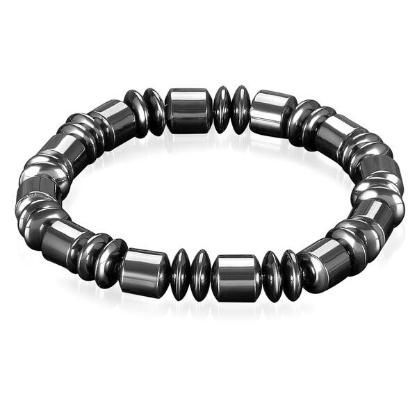 Gold Skull Magnetic Hematite Bracelet