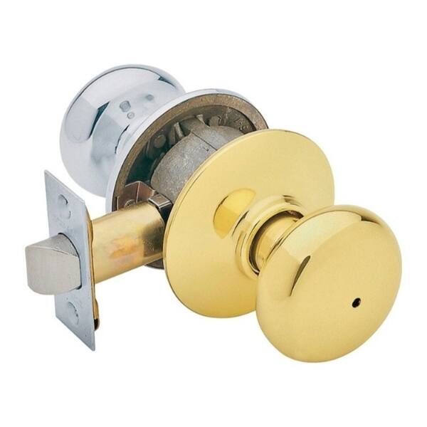 Schlage Plymouth Bright Chrome Privacy Knob Right or Left Handed Schlage Plymouth Bright Chrome Privacy Knob Right or Left Handed