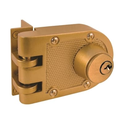 Prime-Line Defender Security Brushed Brass Diecast Deadbolt