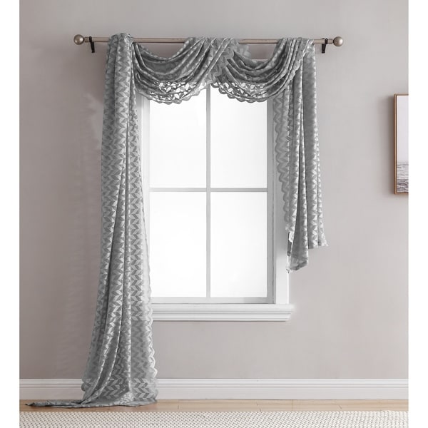 grey window scarf
