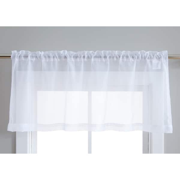 Shop Sheer Voile Window Curtain Panels Cafe Tier Valance