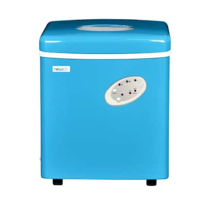 NewAir Portable Ice Maker 28 lb. Daily AI-100CB Blue Refurbished