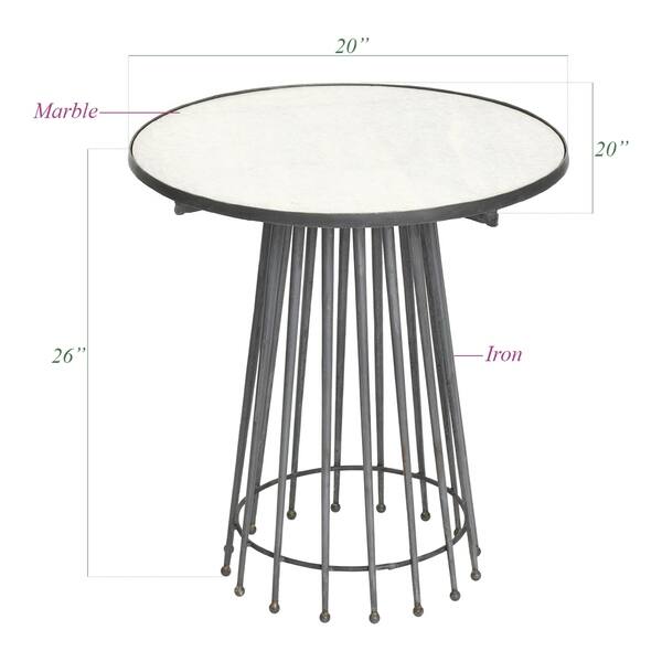 Needle Leg Table Hip Vintage Needle Multiple Steel Legs End Table - Bed Bath & Beyond ...