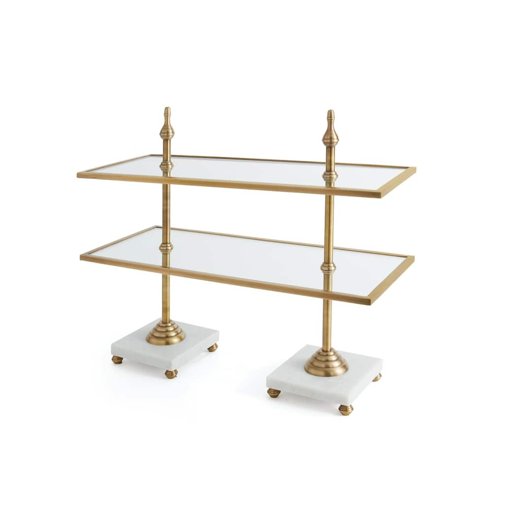 Hip Vintage Valencia Antique Brass Tiered Stand