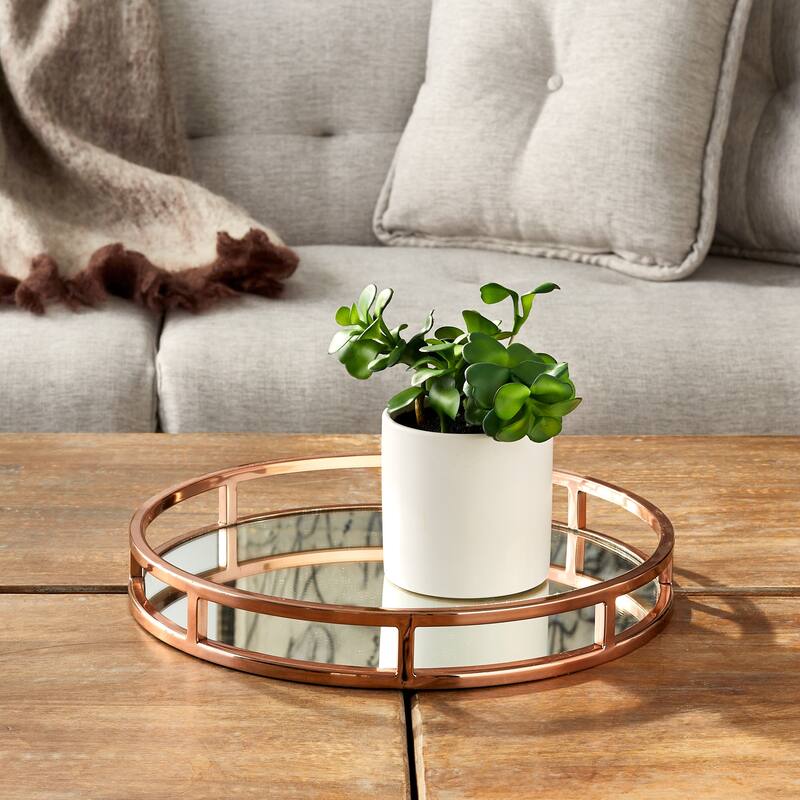 Hip Vintage Montero Polished Copper Round Tray