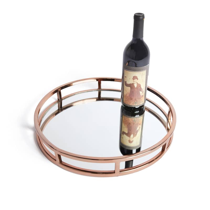 Hip Vintage Montero Polished Copper Round Tray