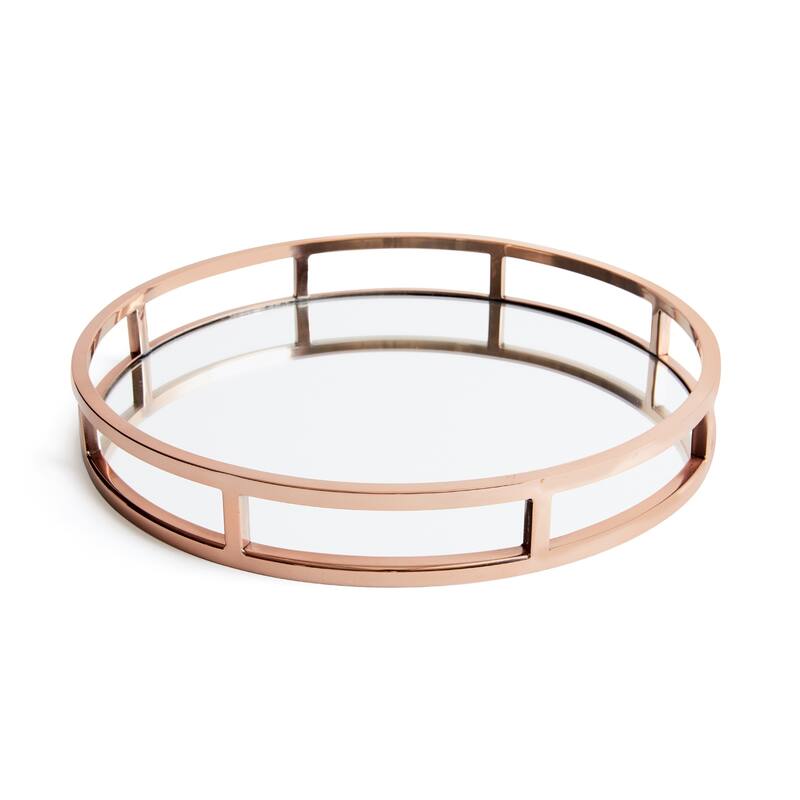 Hip Vintage Montero Polished Copper Round Tray