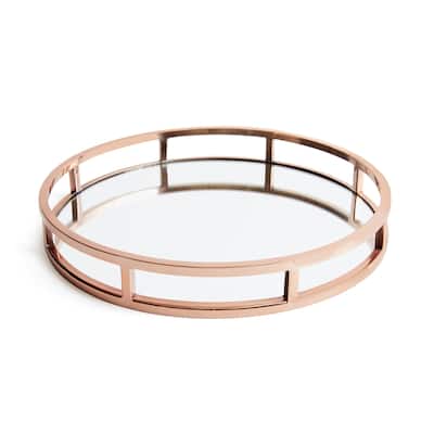 Hip Vintage Montero Polished Copper Round Tray