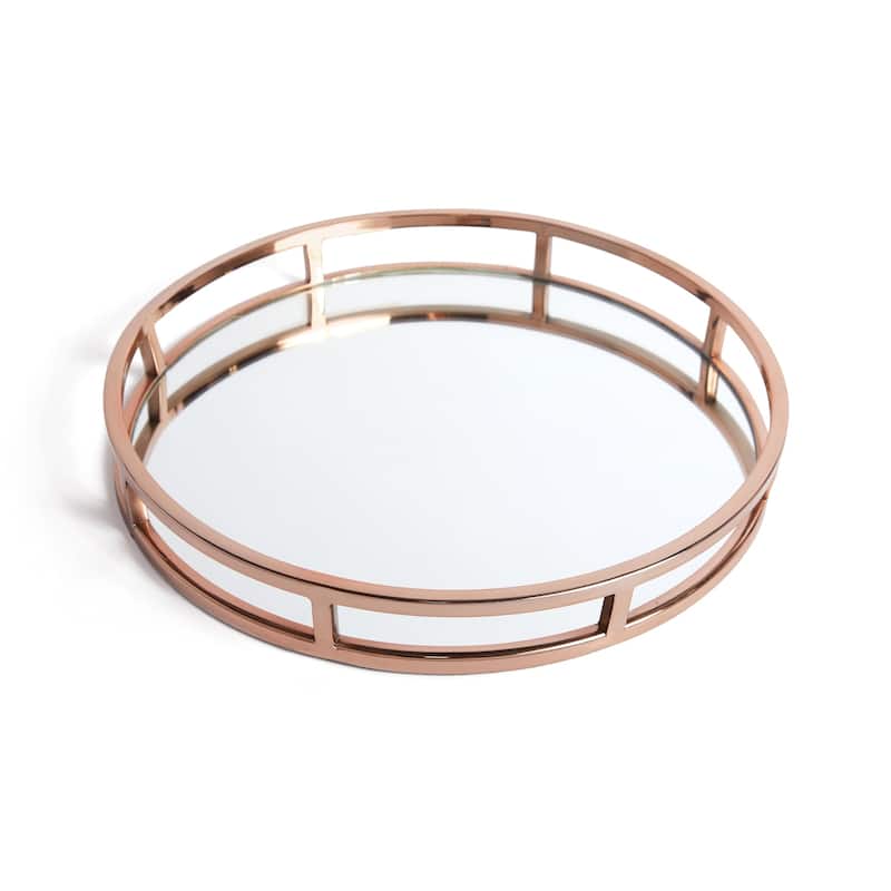 Hip Vintage Montero Polished Copper Round Tray
