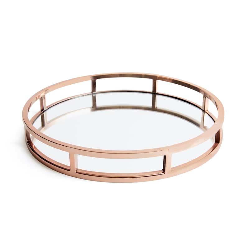 Hip Vintage Montero Polished Copper Round Tray