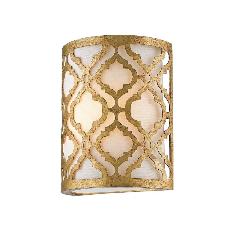 1 Light Wall Bracket Sconce in Gilded Gold By Lucas McKearn