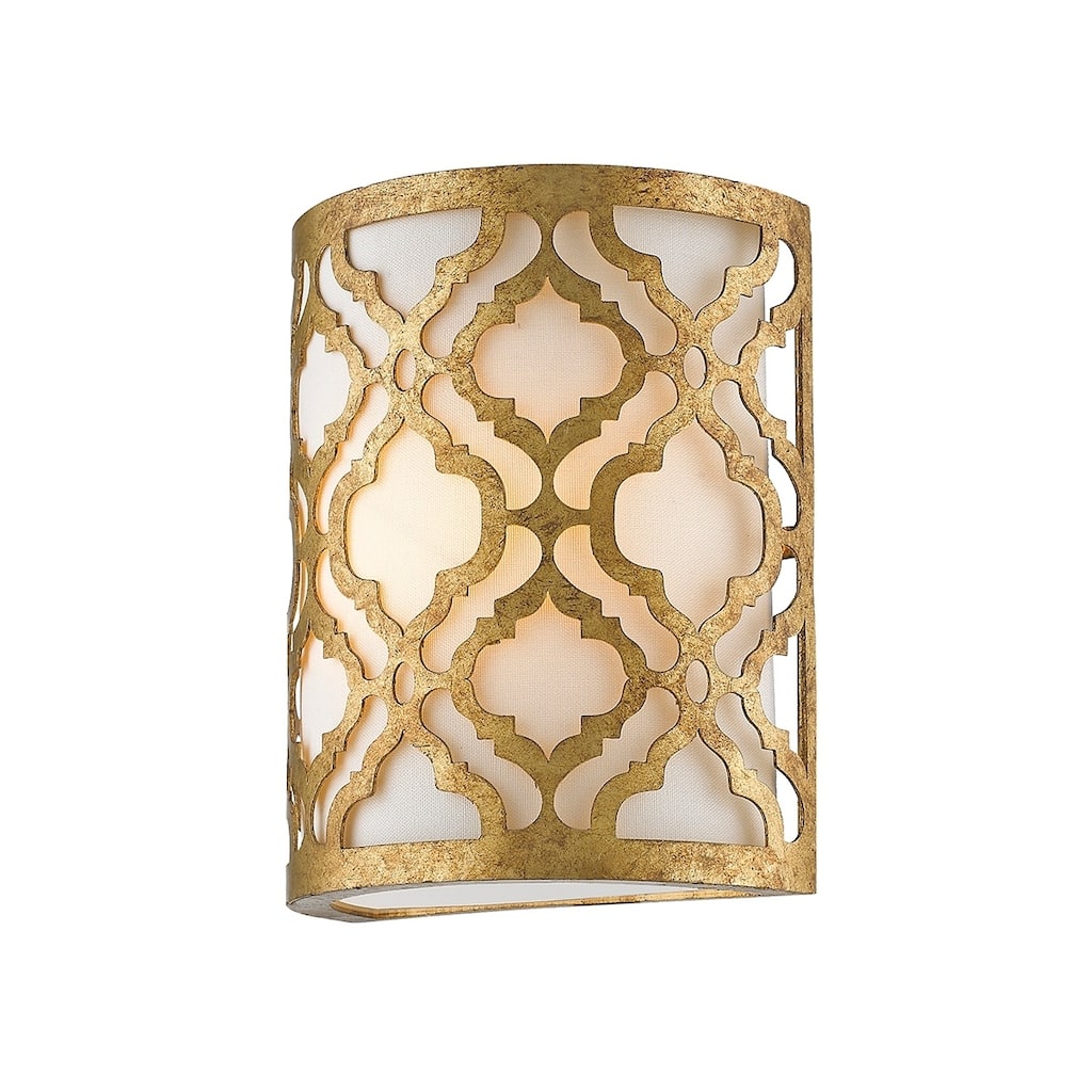 1 Light Wall Bracket Sconce in Gilded Gold By Lucas McKearn
