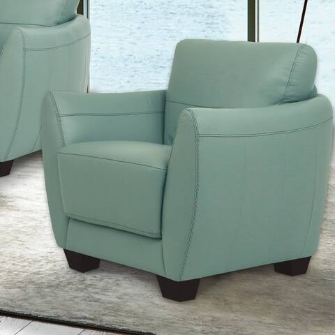 Copper Grove Saidiyya Seam Leather Chair