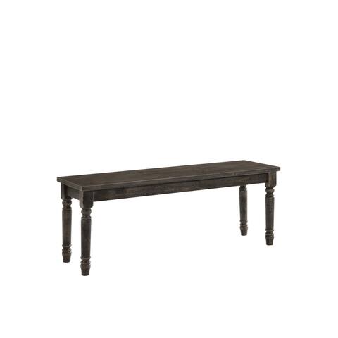 ACME Claudia II Bench in Weathered Gray