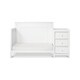 preview thumbnail 15 of 16, Carter's by Davinci Dakota 4-in-1 Crib and Changer Combo White