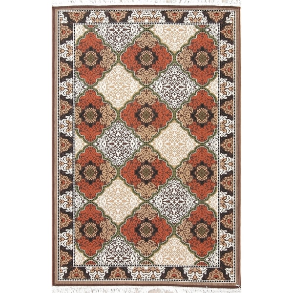 Copper Grove Jyderup All-Over Geometric Polyester Jute Turkish Area Rug - 7'4" x 4'11"