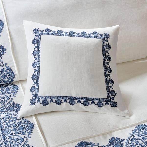 Shop Madison Park Signature Indigo Sky White Blue Comforter Set