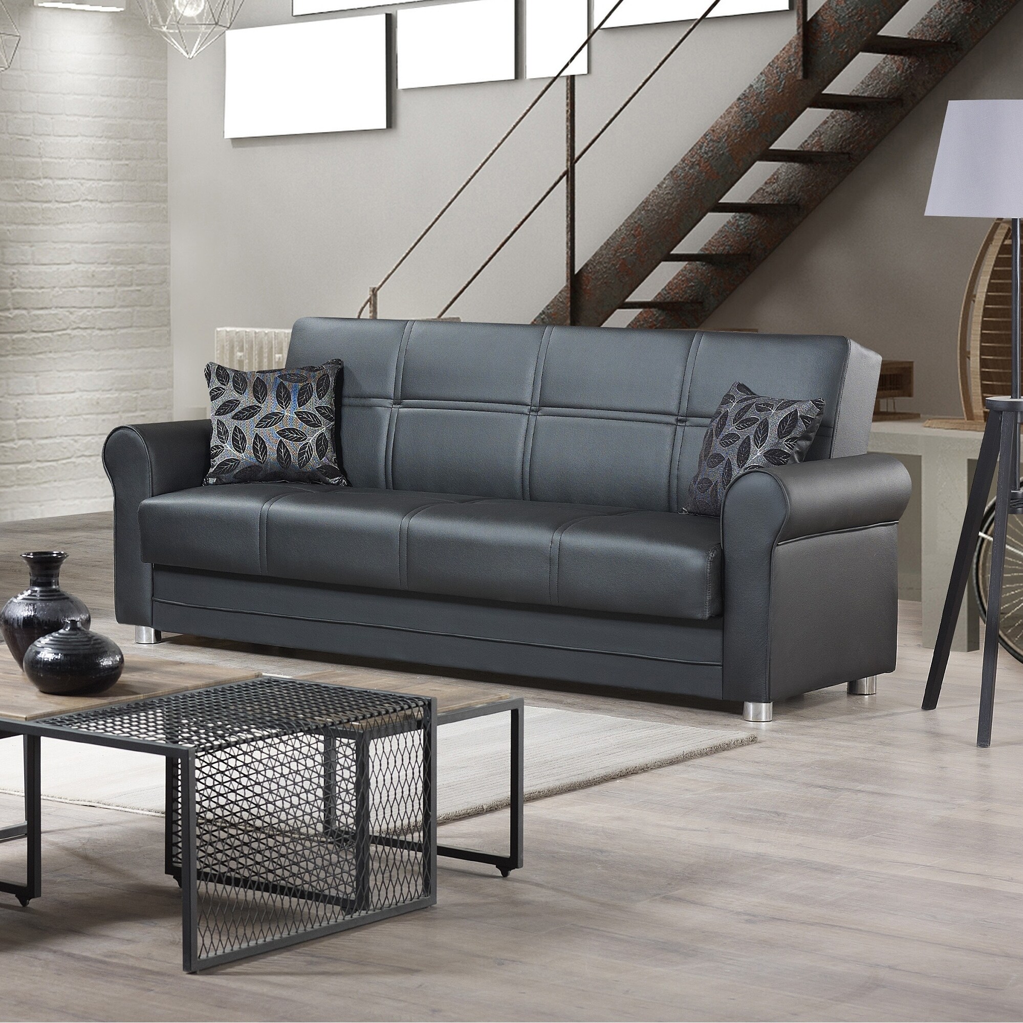 Ottomanson Avalon Plus Leatherette Upholstery Sofa Sleeper Ottomanson Avalon Plus Leatherette
