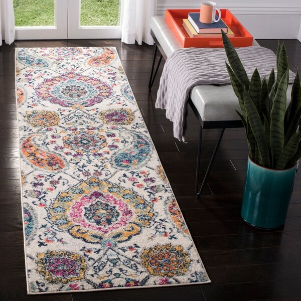 Shop Safavieh Madison Belle Paisley Boho Cream/ Multi Rug ...