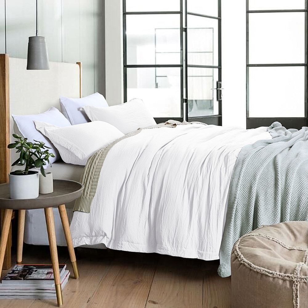 Lewis Stone Washed Duvet Cover Stonewashed Cotton Duvet Cover Set King