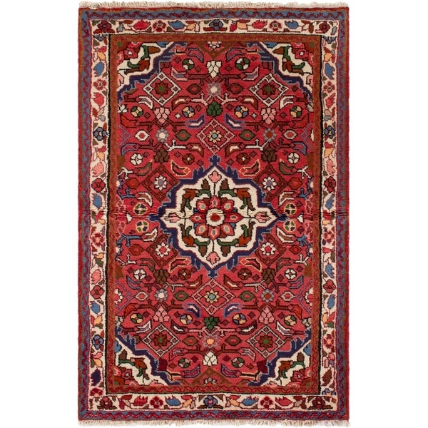 eCarpetGallery Hand-knotted Koliai Red Wool Rug - 3'7 x 5'5