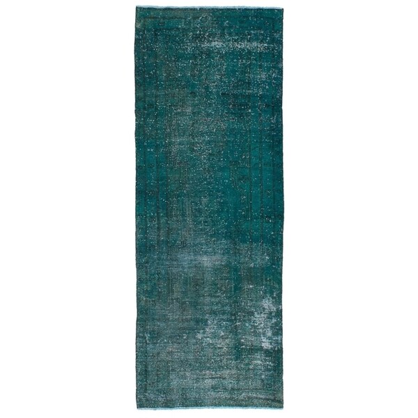 eCarpetGallery Hand-knotted Vogue Dark Green Wool Rug - 3'7 x 10'8