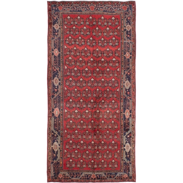eCarpetGallery Hand-knotted Koliai Red Wool Rug - 4'9 x 10'0