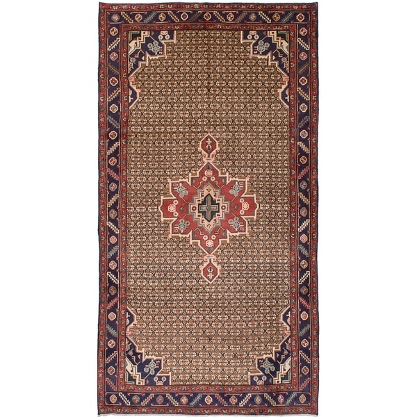 eCarpetGallery Hand-knotted Koliai Brown Wool Rug - 5'1 x 9'10