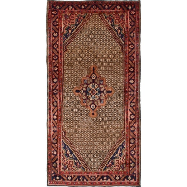 eCarpetGallery Hand-knotted Koliai Brown Wool Rug - 5'0 x 9'10
