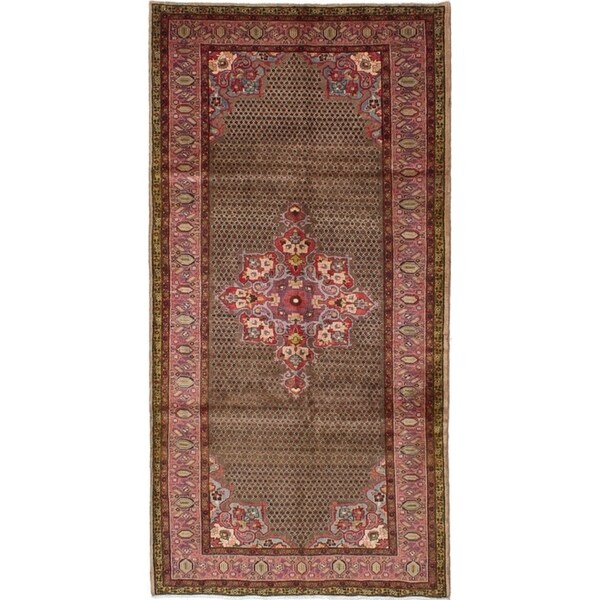 eCarpetGallery Hand-knotted Koliai Brown Wool Rug - 5'1 x 10'0