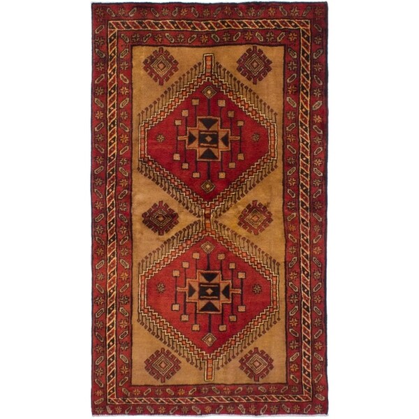 eCarpetGallery Hand-knotted Zanjan Tan Wool Rug - 3'10 x 6'8